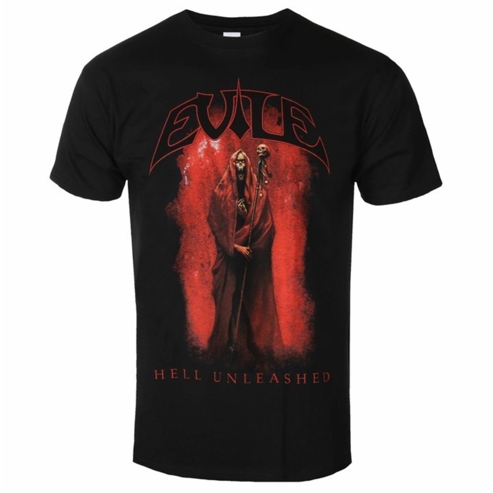 Evile  Hell Unleashed  Black  Unisex Tee Shirt